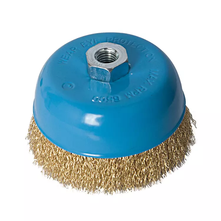 Fixtec Cup Wire Brush with Nut 125MM