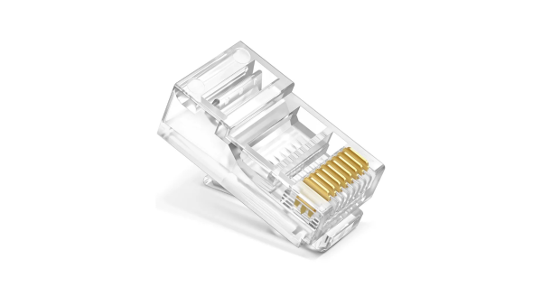 UNV - Cat6 RJ45V 3μ inches gold-plated  PLUGS (Pack of 100 Plugs)