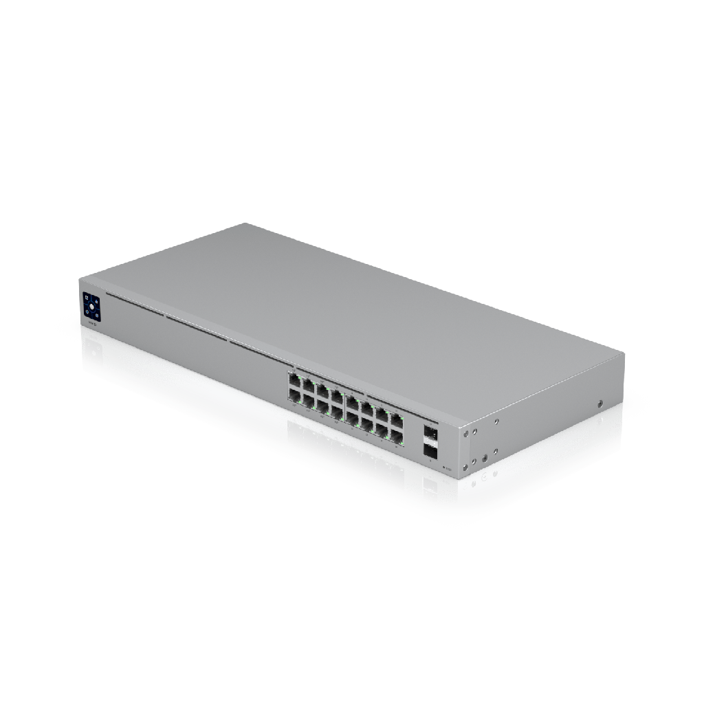 [USW-16-POE] UniFi Switch 16 PoE (8)PoE+, (8) GB  Ethernet, (2) SFP ports