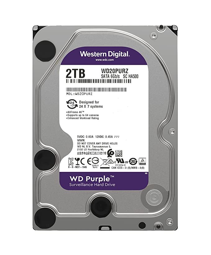 WD Purple 2TB Hard Disk
