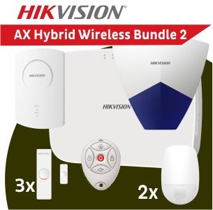 [WirelessAlarmBundle2] AX Hybrid Wireless Bundle (3x Wireless MC, 2X Wireless PIR, 1x Wireless Remot...