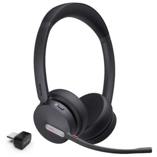 [BH70-Dual-UC/USB-C/A] Yealink Microsoft Certified Teams Bluetooth Wireless Headset Dual - USB C & A
