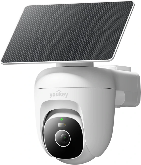 [S340] Youkey Solar-powered Security PT Camera - 3MP (2.5K)