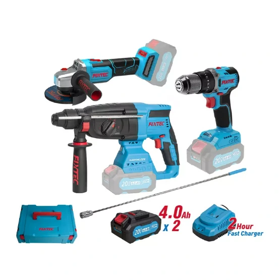[FCK031-125] Fixtec 20V CORDLESS BRUSHLESS COMBO KIT (Cordless Brushless Impact Drill, Cor...