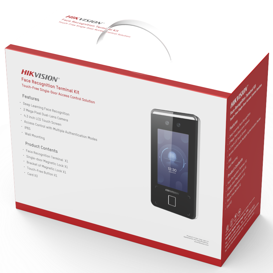 [DS-KAS541] Hikvision Face/Fingerprind/card Recognition Terminal Kit ( Magnetic Lock & Pu...