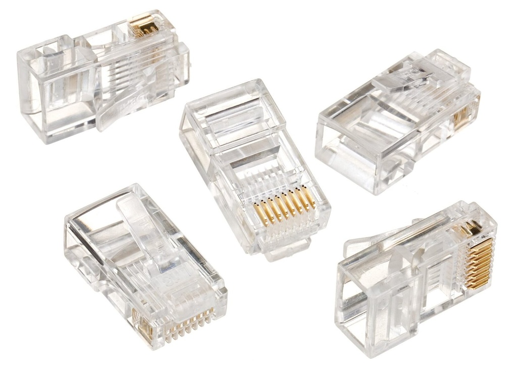 [EZRJ45PLUG100PKG] RJ45 Plugs EZ type Pack of 100