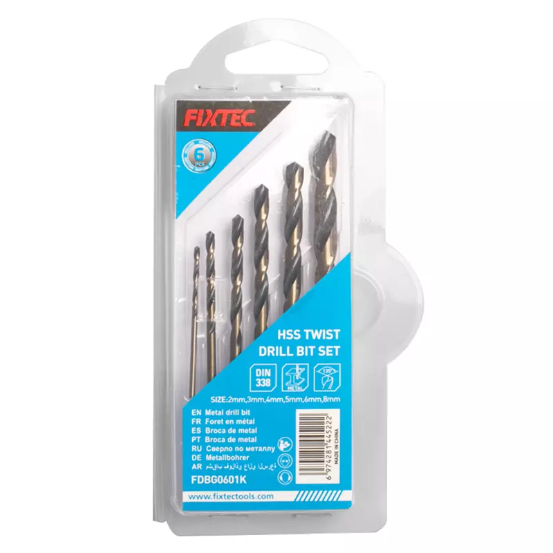 Fixtec HSS Twist Drill Bits Set